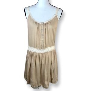 Umgee Tan and Lace Dress